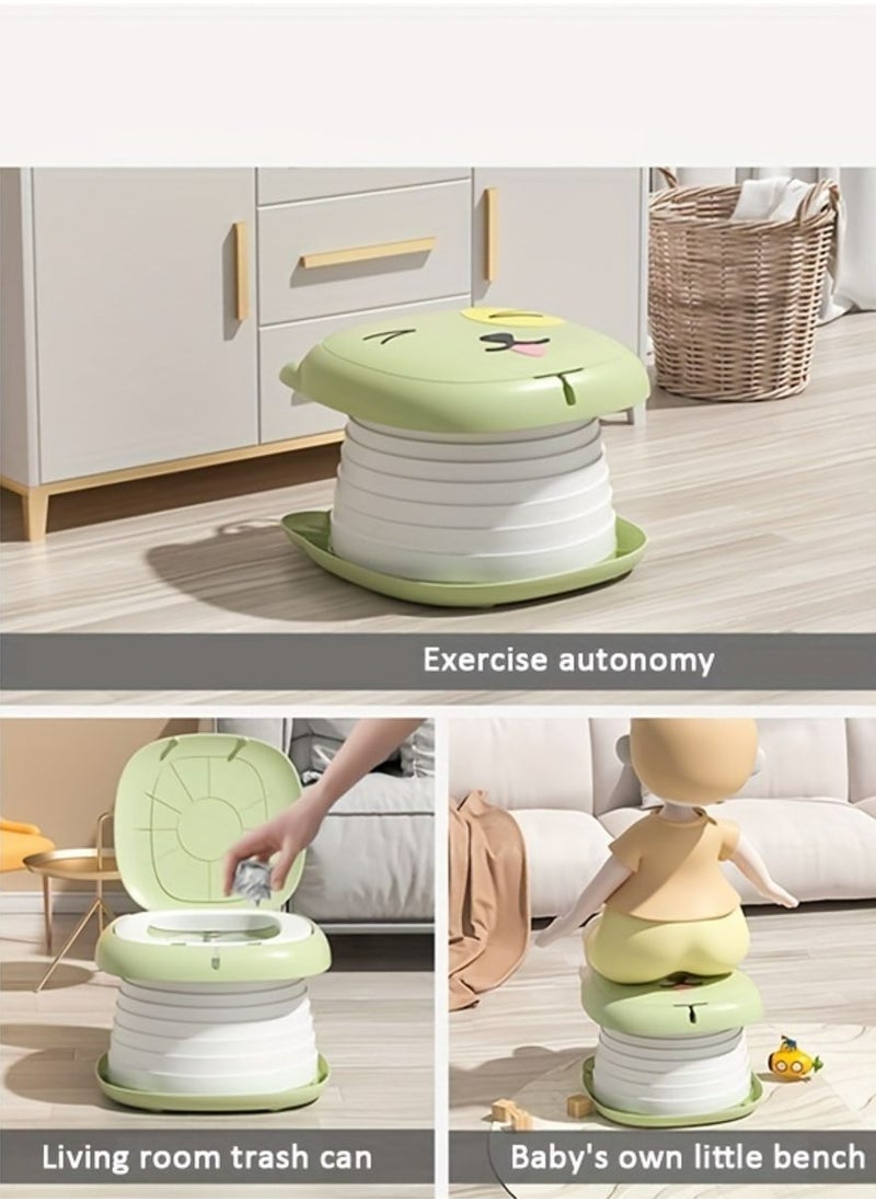 Ominii Travel Potty for Toddler,Portable Potty Training Toilet,for Indoor and Outdoor 2-in-1 Car Potty Chair,Folding Toilet,Toilet Male and Female Baby,Portable Outing Travel Car for Baby  - Image 4