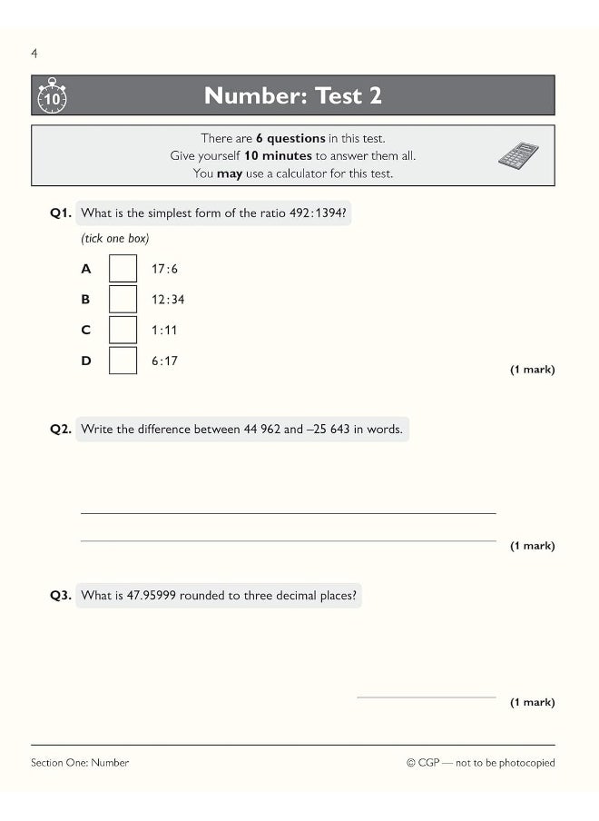 Functional Skills Maths: City & Guilds Level 2 - 10-Minute Tests