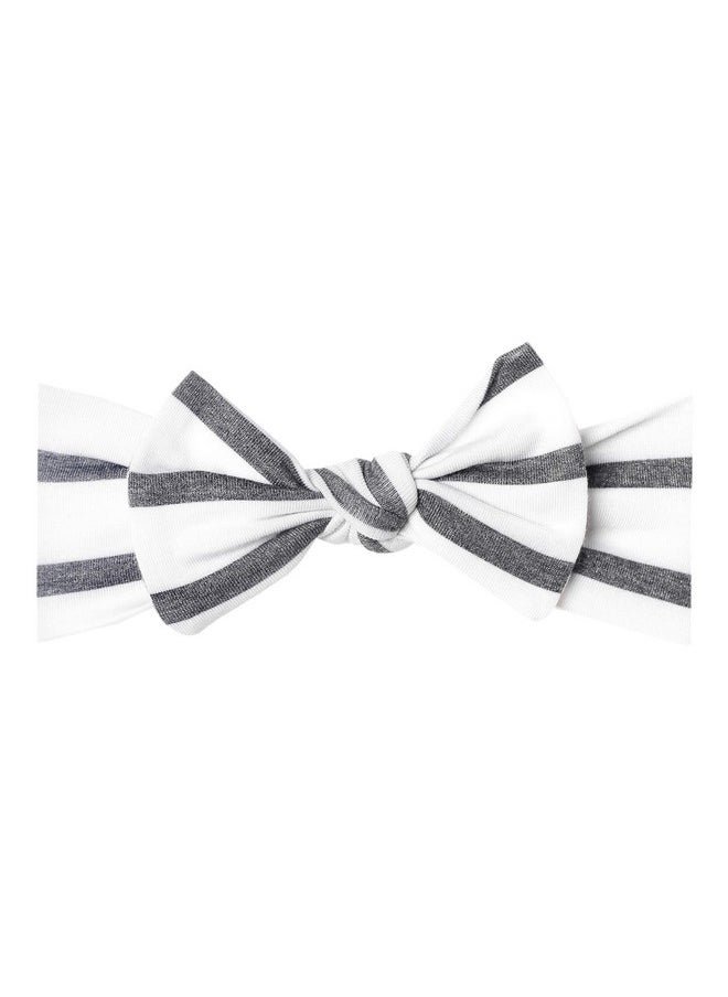 Copper Pearl Baby Stretchy Soft Knit Headband Bow City  - Image 2