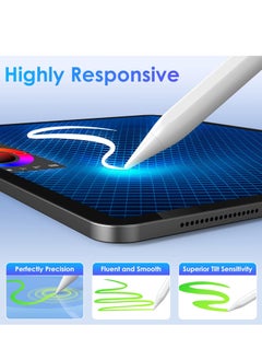Generic Stylus Pen for iPad 9th & 10th Generation - Tilt Function & 2X Faster Charging Compatible with 2018-2022 10/9/8/7/6 Air 3/4/5 Mini 5/6 Pro 11"/12.9" White  - Image 3