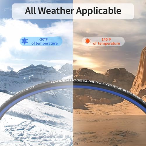 VIHEG 75 FT Garden Hose, Flexible No Kink Heavy Duty Garden Water Hose Flex Copper Bullet Collapsible Washer Rubber Hose 5/8" Soft Lightweight Outdoor Waterhose Manguera Para Jardin - Image 3