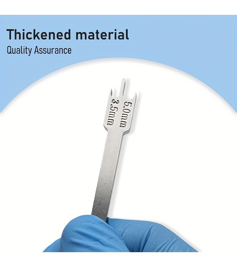 Dental Placement Precision Gauge Tool Metric Scales Lightweight Portable Small Model - Image 2