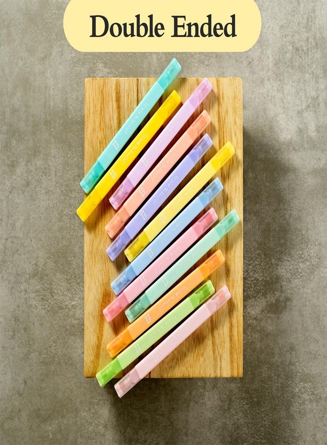 konket 12Pcs Bible Highlighters, Assorted Colors Pens No Bleed, Pastel highlighters Quick Dry, Aesthetic Cute Markers, for Bible Journaling Accessories School Supplies and Office (Macaron) - Image 5