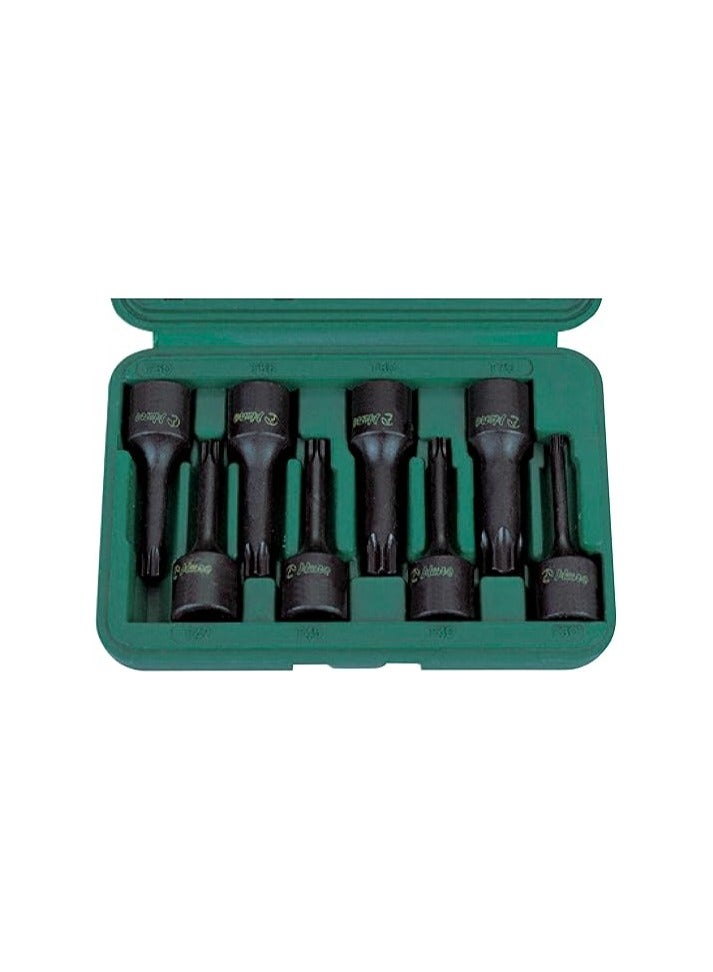 Hans 8-Piece 1/2" Black Torx Socket Set T30–T70 – Model 46014-8