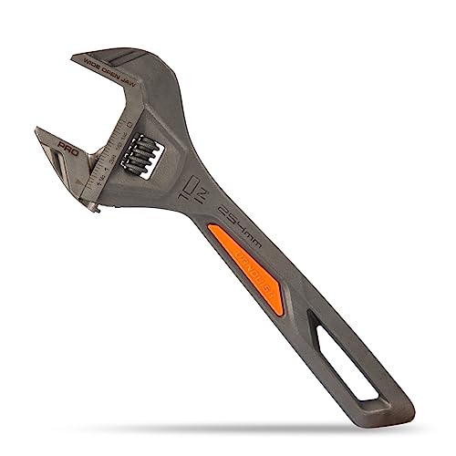 Vanquish 10 Inch Length Adjustable Wrench with 1-1/2 Inch Wide-open Jaw Capacity (3175) - Image 1