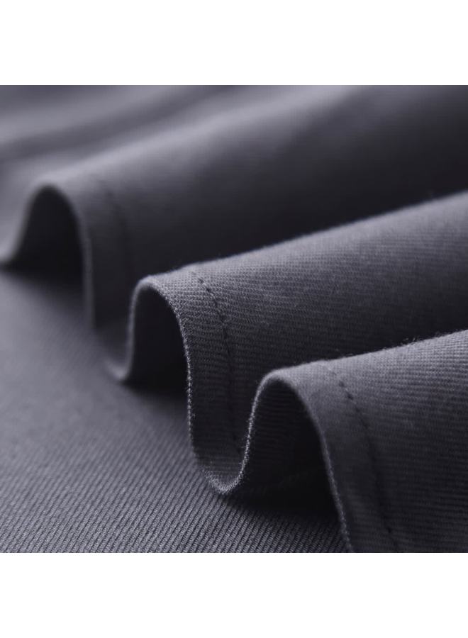 FIRS Shanshan Men's Long Sleeve Shirt Wool + Modal Spring Autumn New Business Breathable Easy Care Wrinkle-free Shirt - Image 4