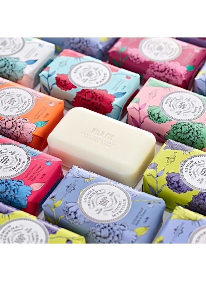 La Chatelaine Luxury Bar Soap | Natural Shea Formula (Lychee Bilberry, 7 oz) - Image 2