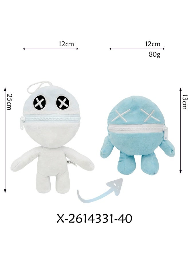 Reversible Poppy Playtime Plush Toy, 2-in-1 Flip Monster Doll, Soft Stuffed Animal for Kids, Collectible Game Figure, Birthday Gift for Boys Girls