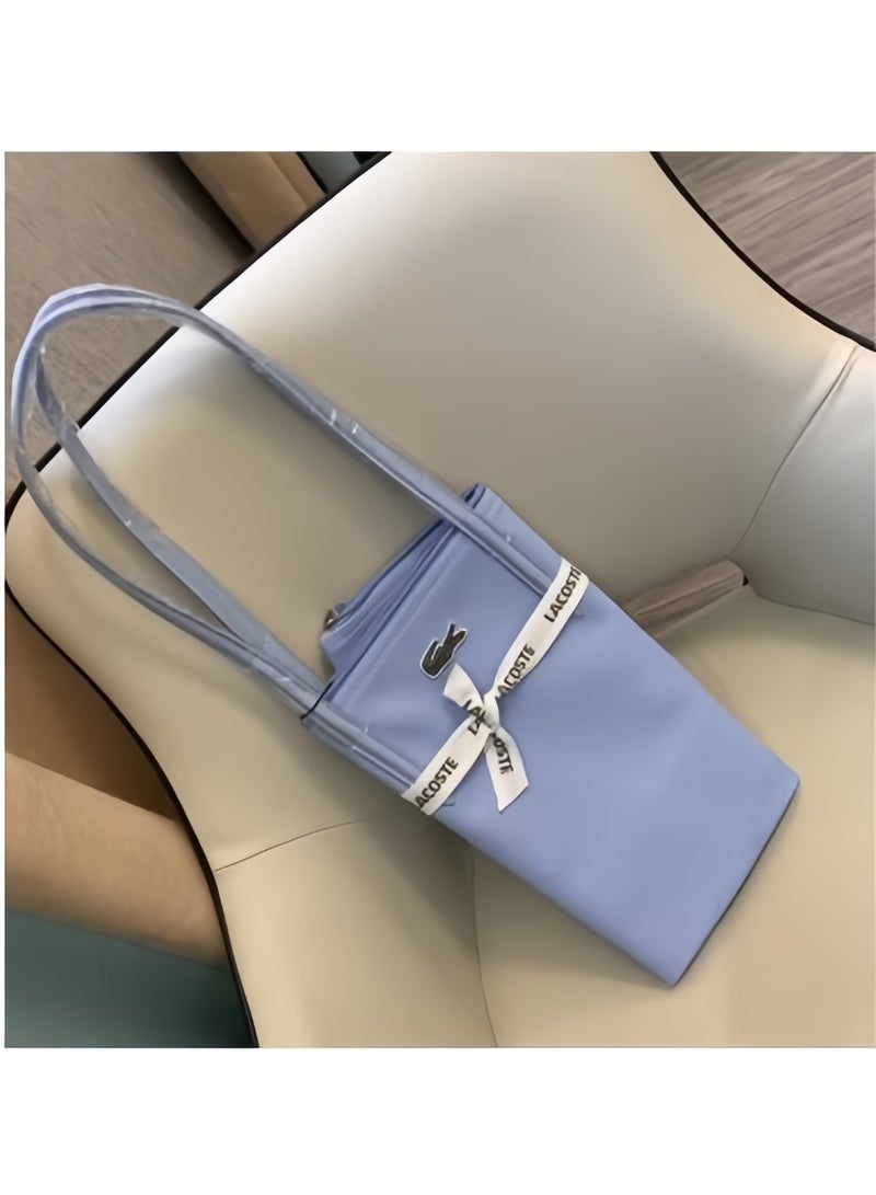 Lacoste Women's L12.12 Concept Fashion Versatile Large Capacity Zipper Handbag Single Shoulder Bag Tote Bag Camera Bag Large - Image 3