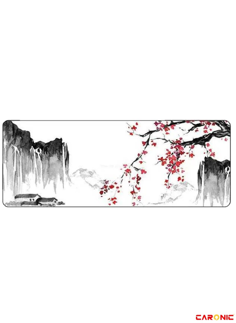 CARONIC - Large Gaming Mouse Pad with Superior Micro Weave Cloth Extended Desk Mousepad with Stitched Edges Non-Slip Base Water Resist Keyboard Pad For Gamer And Office Home - Image 1