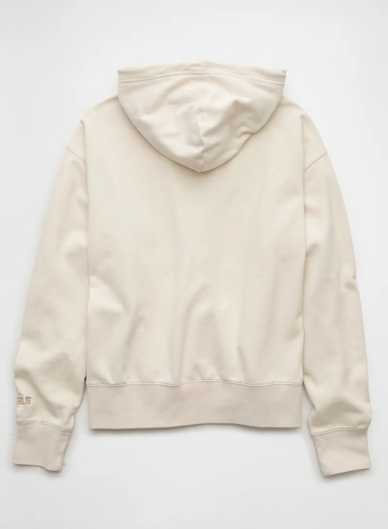امريكان ايجل Logo Graphic Drawstring Pullover Hoodie