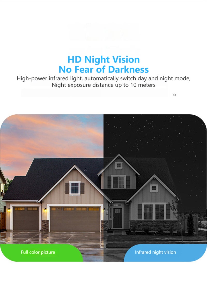 Sharpdo Indoor Wireless Wifi Mobile Phone Remote 360 ° Panoramic Camera, Two-way Video High-definition Camera Monitoring  - Image 5