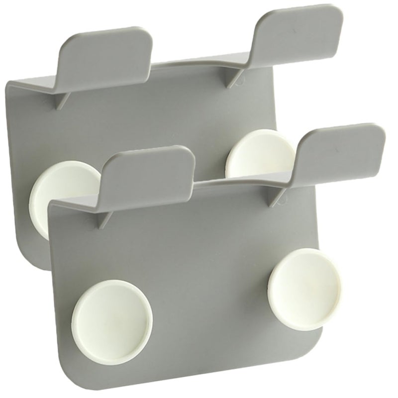 2 Pack Mounted Hair Dryer Holder Stand Strong Load Bearing Capacity Bathroom Vanity Organizer - Image 2