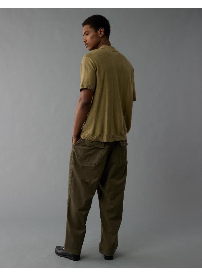 American Eagle AE Button-Up Striped Sweater Polo - Image 4