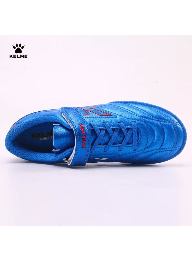 Kelme Youth Tf Turf Soccer Cleats, Compeion Student Non-slip Wear-resistant Football Boots For Men, Royal Blue, Size 38 - Image 4