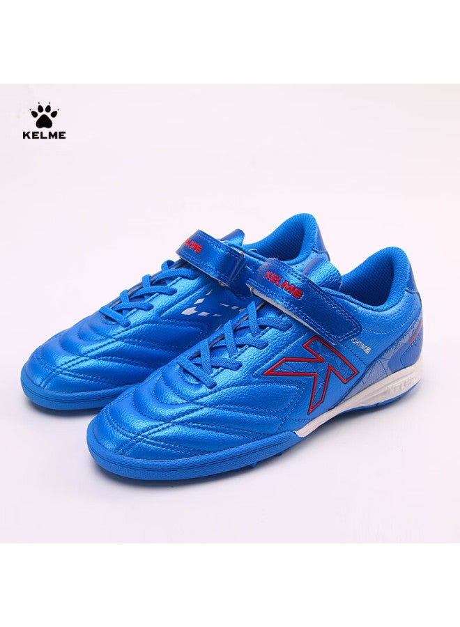 Kelme Youth Tf Turf Soccer Cleats, Compeion Student Non-slip Wear-resistant Football Boots For Men, Royal Blue, Size 38 - Image 2