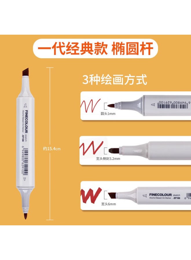 Finecolour First Generation Dual-Tip Alcohol-Based Markers, Standard Universal Set, 36 Colors In Transparent Packaging, For Art And Sketching - Image 3