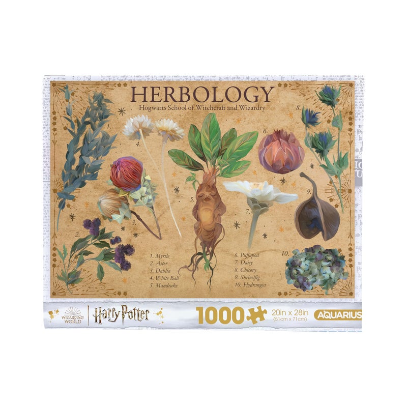 AQUARIUS Harry Potter Herbology 1000pc Puzzle (1000 Piece Jigsaw Puzzle) - Glare Free - Precision Fit - Officially Licensed Harry Potter Merchandise & Collectibles - 20x28 Inches - Image 1