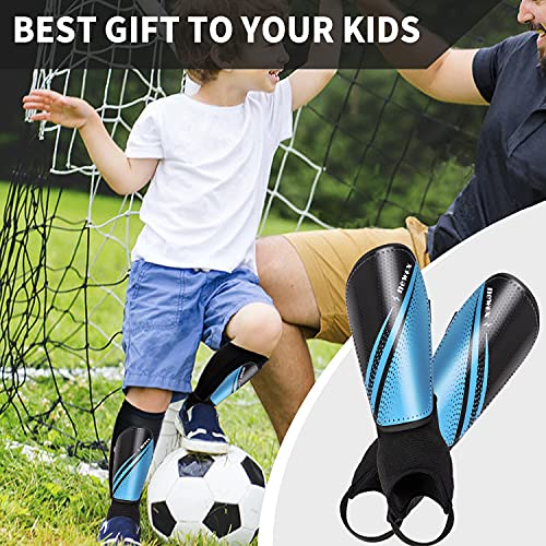 newox Soccer Shin Guards Kids Youth - Shin Pads Protection Boys Shin Guards Soccer Toddler - Soccer Shin Guards for Kids 3-15 Years Old Girls Boys - Image 4