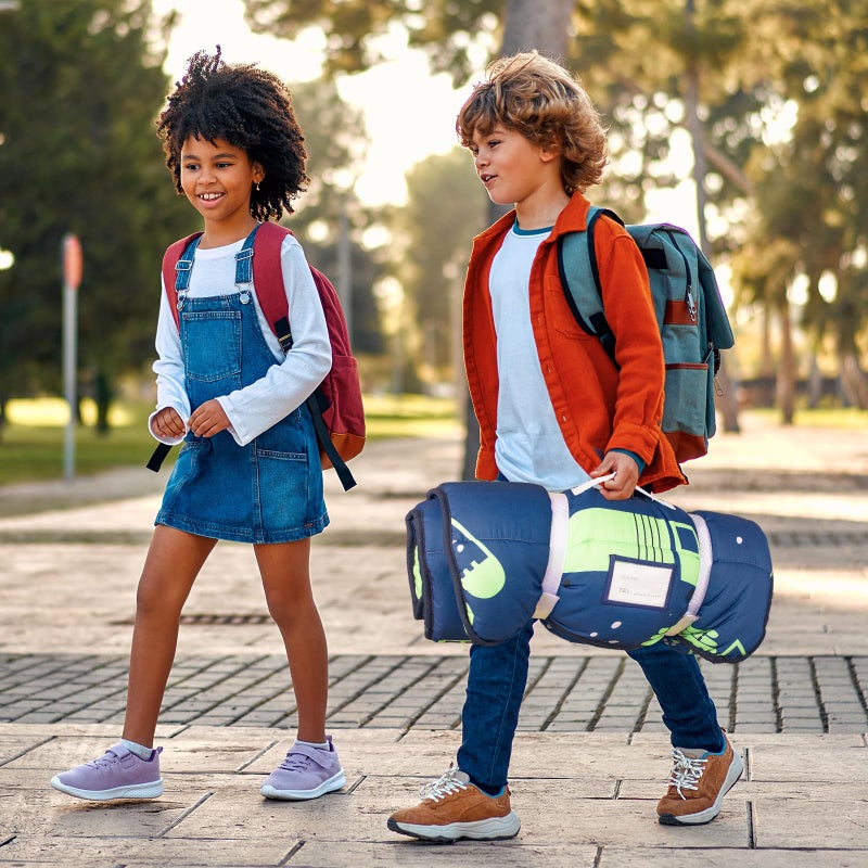 Primlect Thickened Toddler Nap Mat with Removable Pillow and Minky Blanket, Extra Large 55''x35'' Sleeping Bag, Washable, Roll up, Perfect for Daycare, Preschool, Kindergarten, Boys (Excavator) - Image 5