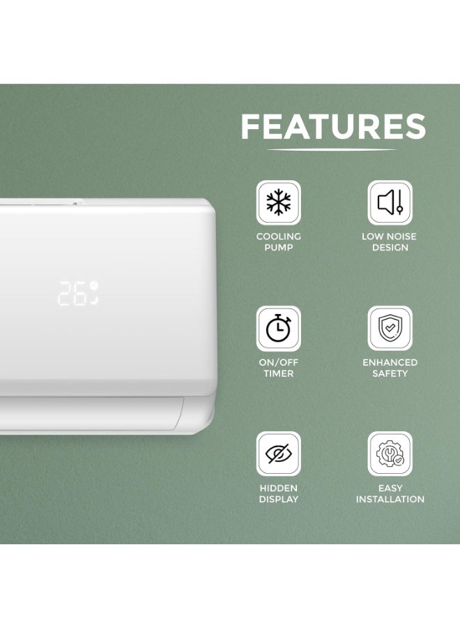 SPJ POLAR‑WTW24KC 2 Ton (24,000 BTU) Split AC – Cooling Pump, R410A, Copper Coil, Hidden Display - Image 4