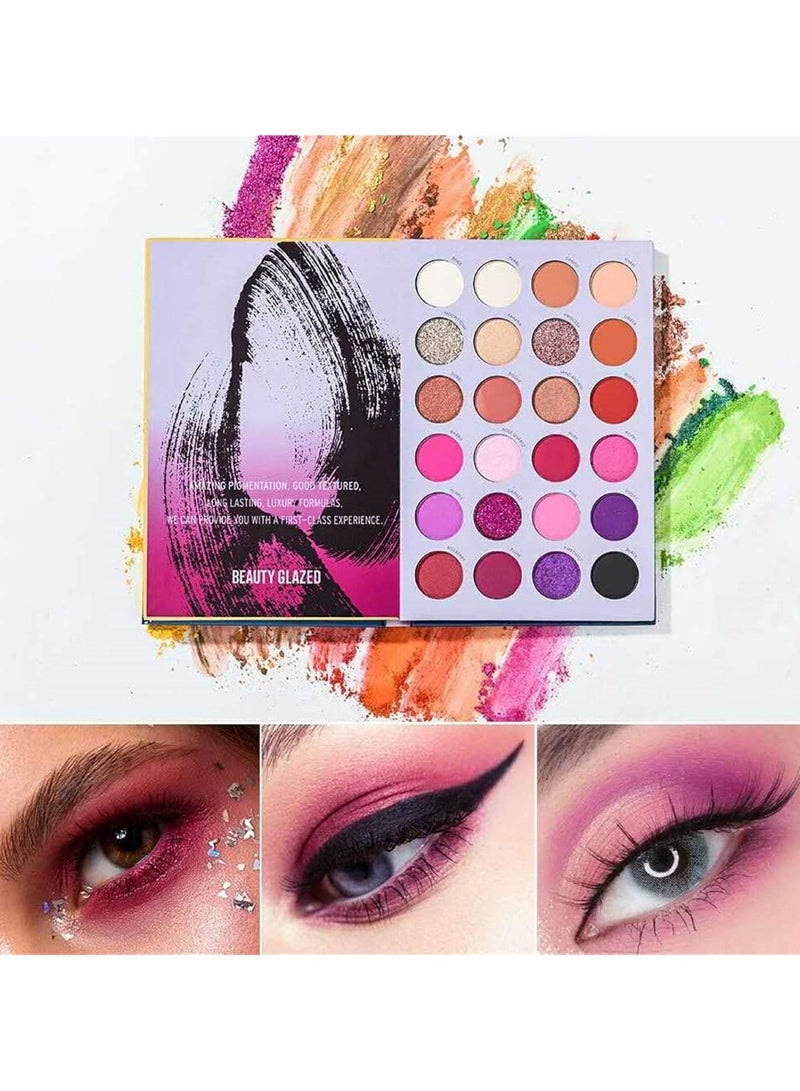 Huitich Book-Style High-Gloss Eyeshadow & Blush Makeup Palette - Image 2