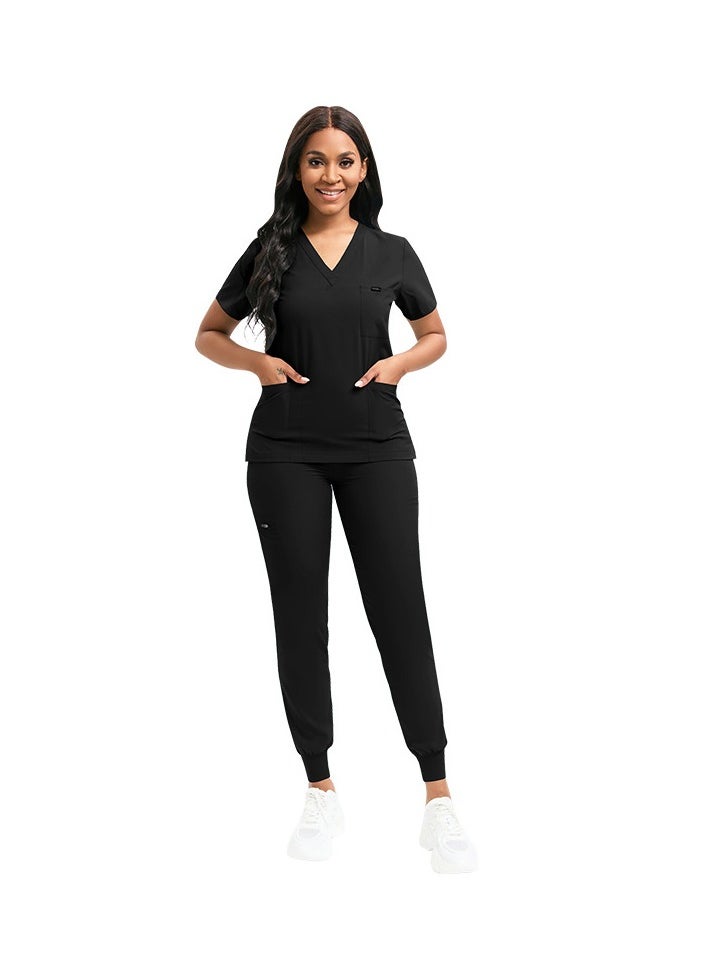 KUYING New V-neck Split Style Clinic And Hospital Medical Work Clothes  - Image 1