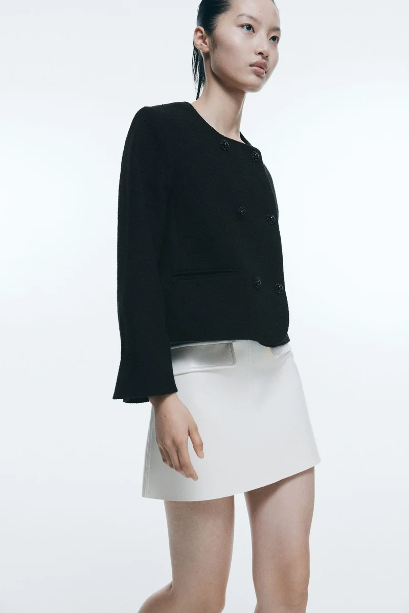 اتش اند ام جاكيت بأزرار مزدوجة