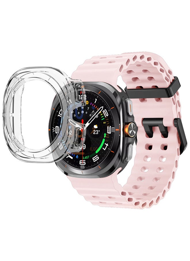 CATANES (for Samsung Galaxy Watch 7 Ultra 47mm) 2 Packs Silicone Band and Case, Soft Ocean Silicone Sport Strap Replacement Accessory  - Image 2