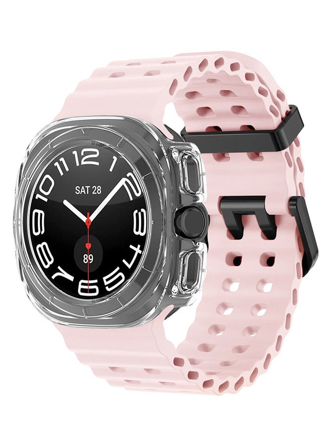 CATANES (for Samsung Galaxy Watch 7 Ultra 47mm) 2 Packs Silicone Band and Case, Soft Ocean Silicone Sport Strap Replacement Accessory  - Image 3