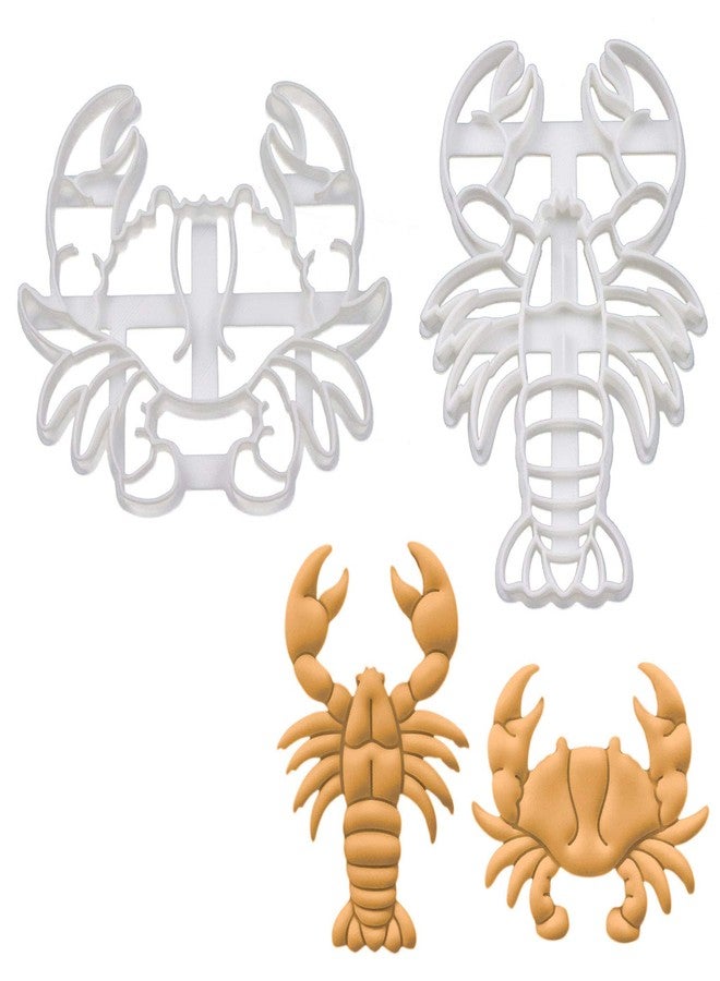 Bakerlogy Set of 2 Crustacean cookie cutters (Designs: Crab and Lobster), 2 pieces - Bakerlogy - Image 1