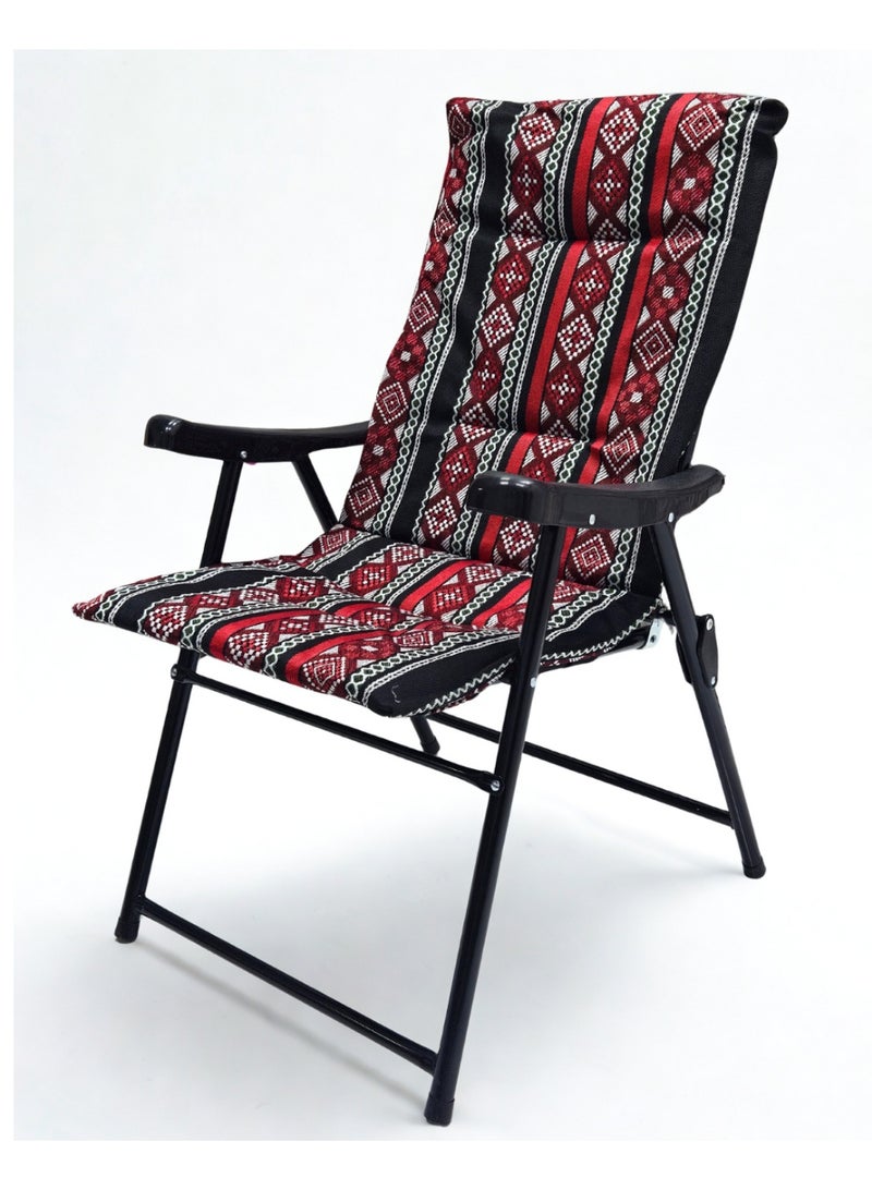 SMART HOME Folding sadu chair with armrest, picnic chair, sports chair, outdoor chair and garden chair - Image 1