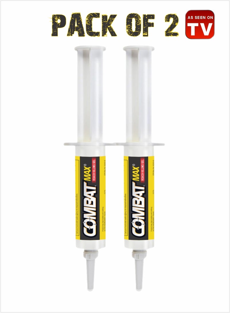 AS SEEN ON TV Combat Max 10g Gel - Effective Roach Killing Solution Pack Of 2 
