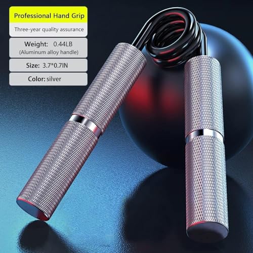 AMIFIT Metal Heavy Hand Grip and Wrist Strengthener Gripper - Resistance from 50-350LB Exerciser for Hand Grip Strength Trainer and Fingers (150 Lb, Silver) - Image 5