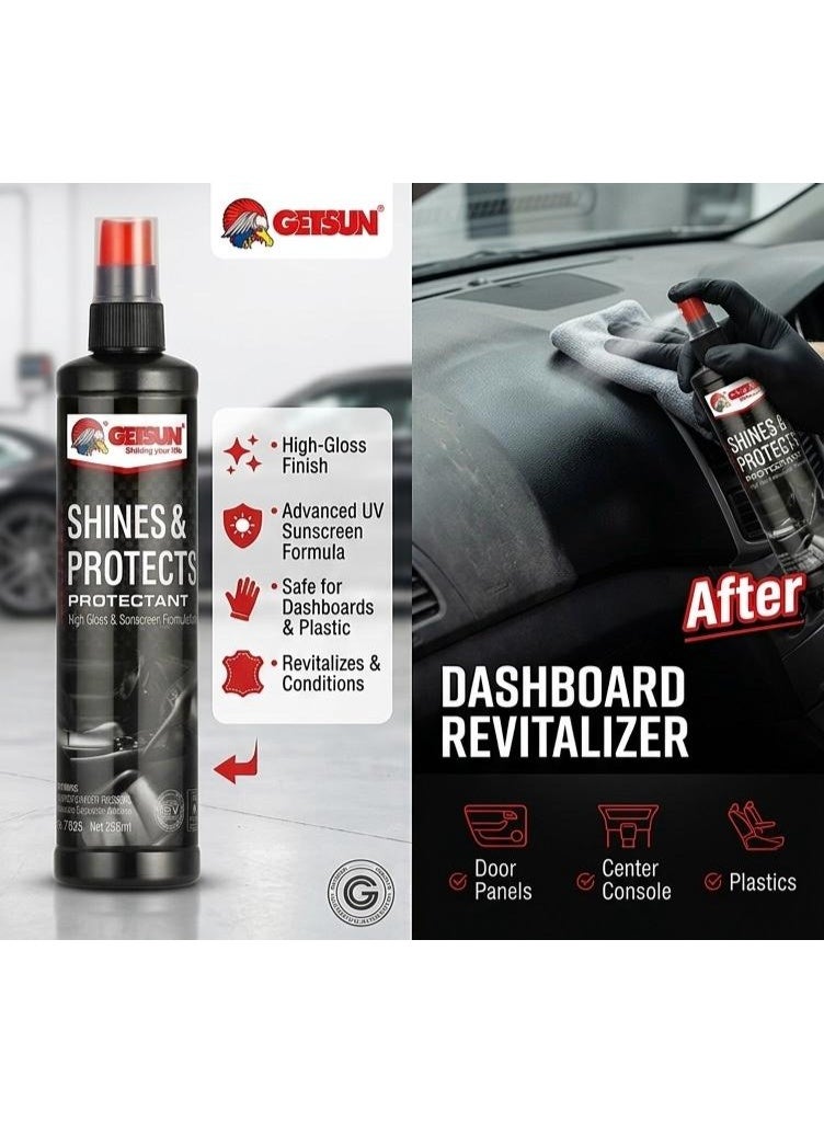 جيتسون بخاخ لمعان وحماية لوحة القيادة للسيارة 295 مل - يعيد اللمعان الداخلي ويحمي الأسطح البلاستيكية G-7026 - Image 2