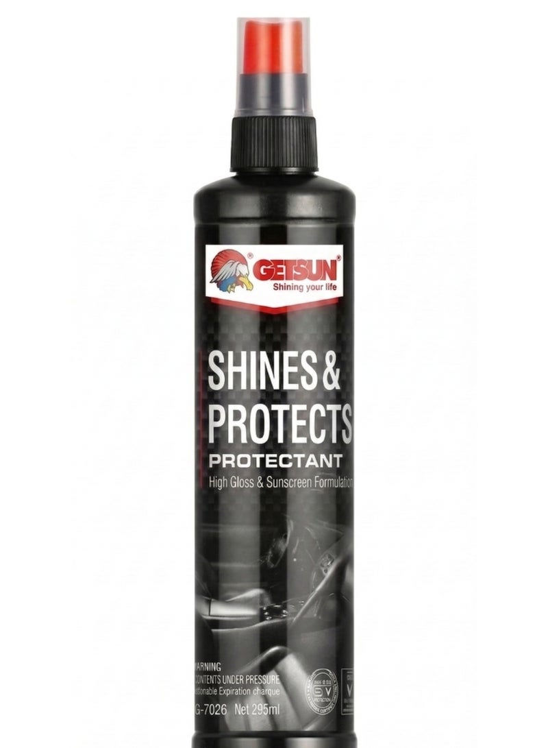 جيتسون بخاخ لمعان وحماية لوحة القيادة للسيارة 295 مل - يعيد اللمعان الداخلي ويحمي الأسطح البلاستيكية G-7026 - Image 1