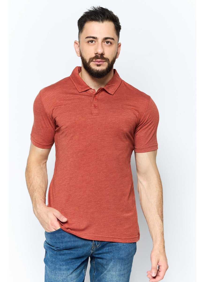 Men Regular Fit Solid Short Sleeve Polo Shirt, Brown - pzsku/ZEDAB1E0A76E022D77747Z/45/_/1737642577/068f5a32-942d-4e82-8899-a093c2af8860