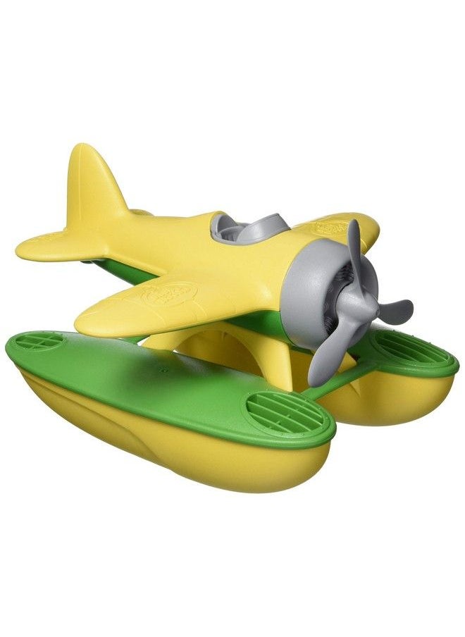 Green Toys - Seaplane Yellow/Green Cb Pretend Play Motor Skills Kids Bath Toy Floating Vehicle. No Bpa Phthalates Pvc. Dishwasher Safe Recycled Plastic Made In Usa. - Image 1