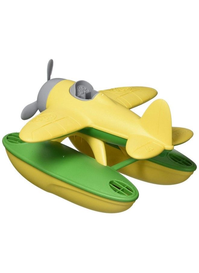 Green Toys - Seaplane Yellow/Green Cb Pretend Play Motor Skills Kids Bath Toy Floating Vehicle. No Bpa Phthalates Pvc. Dishwasher Safe Recycled Plastic Made In Usa. - Image 1