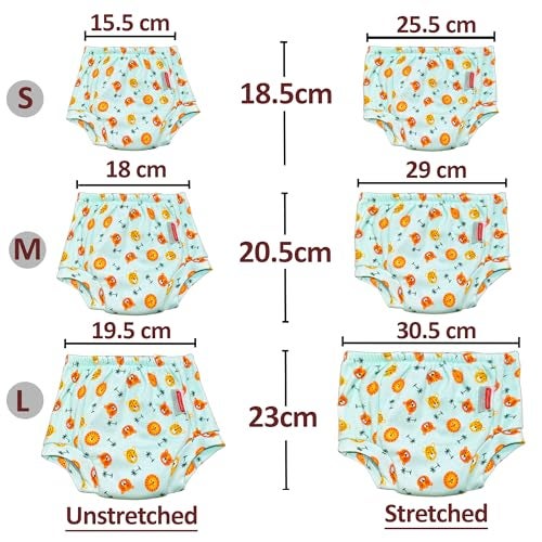 VParents Padded Underwear for Babies and Toddlers with 3 Layers of Cotton Padding Potty Training Pull Up & Diaper-Free Time Pack of 3 (2-3 Years) Watermelon Lion and galaxy - Image 5