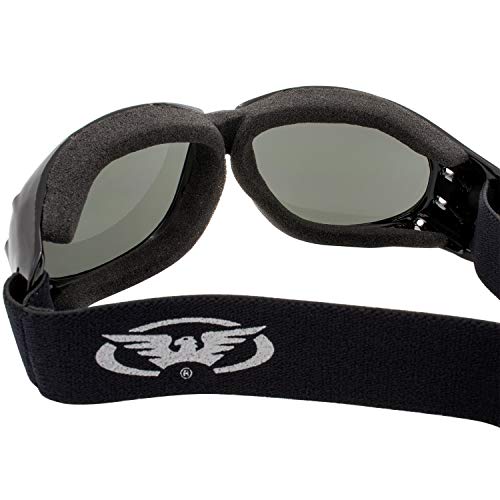Global Vision Eliminator Dirt Bike Padded Motorcycle Riding Goggles for Men and Women (Black Frame/Smoke Lens) (Black Frame/Smoke Lens) - Image 5