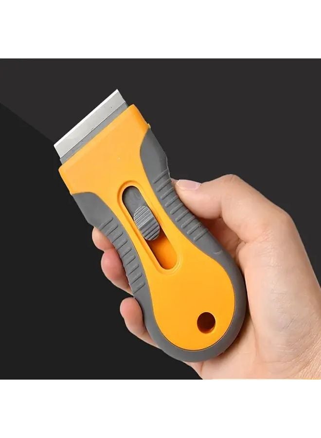 Orange Heavy Duty Adhesive Remover Scraper Tool For Car Glass Wall Sticker - Image 3