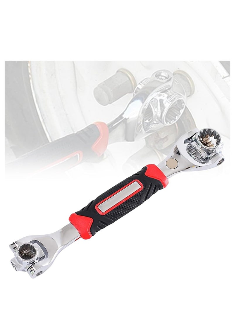 Excefore 52 in 1 Universal Socket Spanner Wrench, 2024 Upgrade Multi-Functional Double-Ended Wrench Set with Magnetic and 360 Rotating Head, Adjustable Spanner Tool for Home and Car Repair  - Image 1
