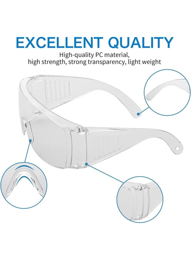 JUDOO JUDOO Anti Fog Safety Glasses Women Men Lab Safety Goggles Glasses Over Eyeglasses  - Image 2