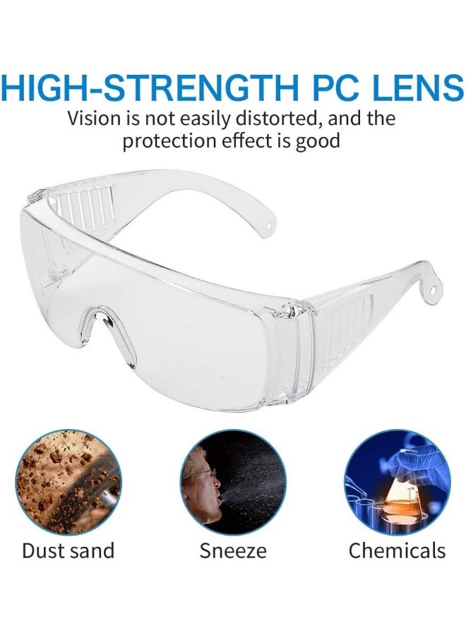 JUDOO JUDOO Anti Fog Safety Glasses Women Men Lab Safety Goggles Glasses Over Eyeglasses  - Image 3