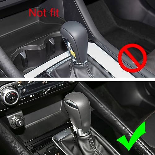 AOKIO Interior Center Console Gear Shift Knob Cover Gear Panel Cap Trim for Mazda CX5 Accessories 2017-2025 Mazda 3 Accessories 2014-2019 (Not for 2020+ Model and CX-30) - Image 2