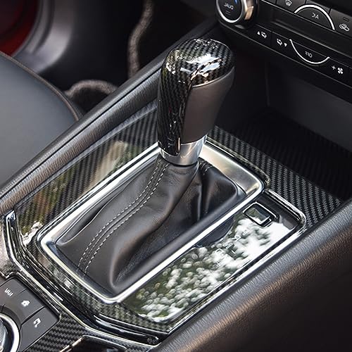 AOKIO Interior Center Console Gear Shift Knob Cover Gear Panel Cap Trim for Mazda CX5 Accessories 2017-2025 Mazda 3 Accessories 2014-2019 (Not for 2020+ Model and CX-30) - Image 5