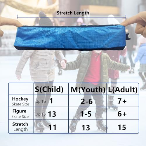 LODMOD Skate Guards Blade Covers - Ice Skating Soakers Cover Blades Protector for Hockey, Figure, Short Track Speed Skating, Curling Competition, 2 Pcs, L-Audlt - Image 2