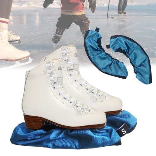 LODMOD Skate Guards Blade Covers - Ice Skating Soakers Cover Blades Protector for Hockey, Figure, Short Track Speed Skating, Curling Competition, 2 Pcs, L-Audlt - Image 1