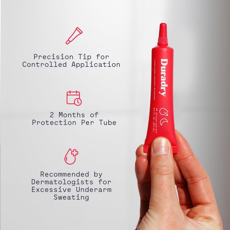 Duradry Sweat Minimizing Gel Antiperspirant for Men and Women - Prescription-Strength, Formulated for Excessive Underarm Sweating and Hyperhidrosis (0.4 Fl Oz) - Image 4